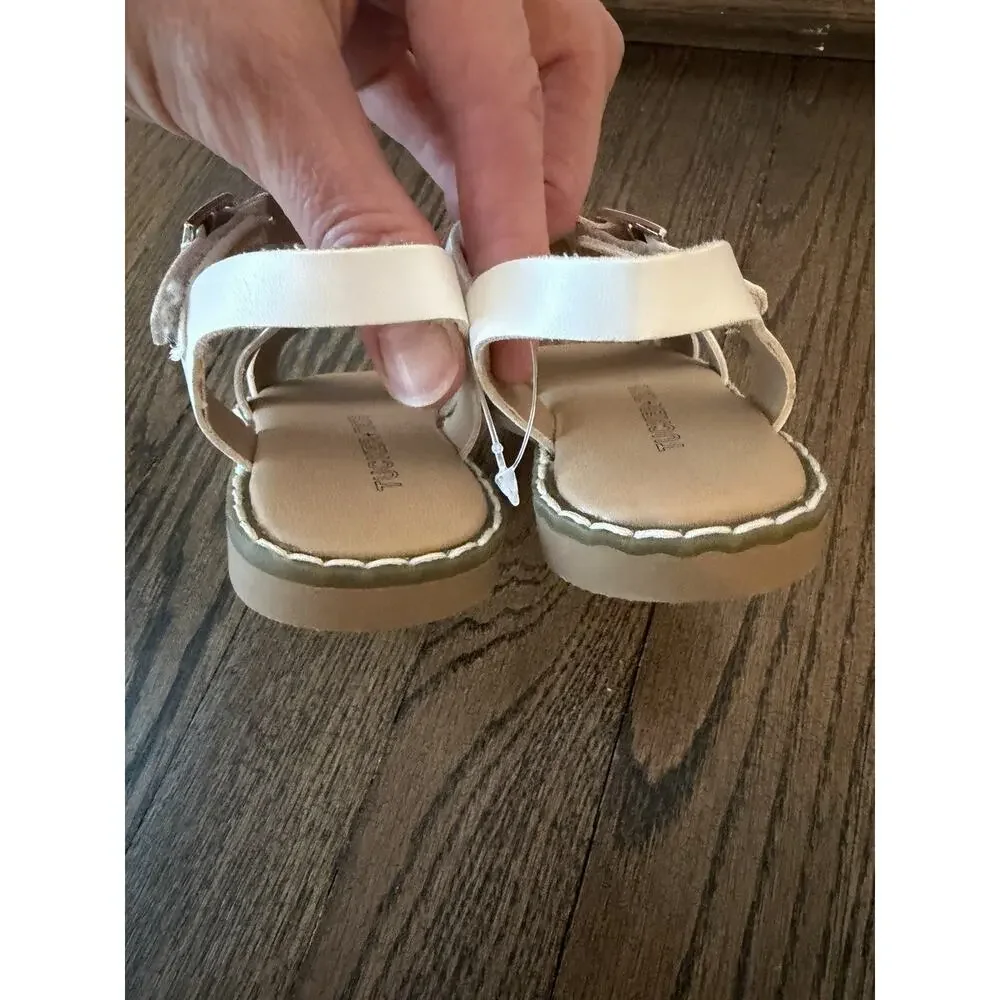 Tucker And Tate Sz 5 White Sandals Girls NEW